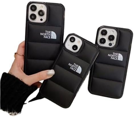 North Face Logo Puffer Phone Case for iPhone 15/14/13/12/11